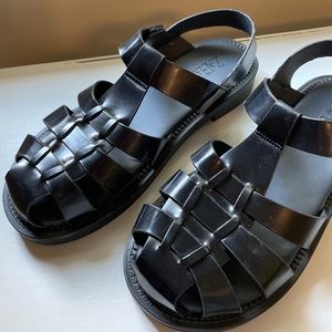 Zara Size 40, Womens 10 vegan leather cage sandals-